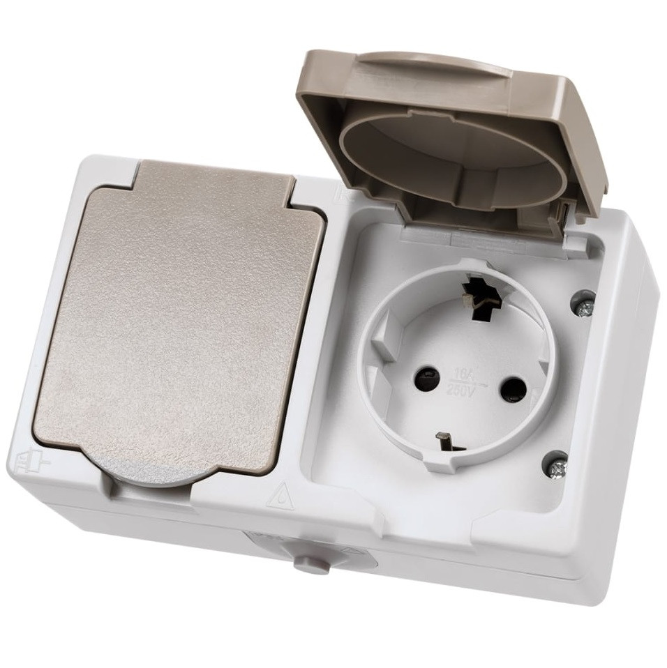 Розетка TDM Вуокса SQ1803-0008 двухместная