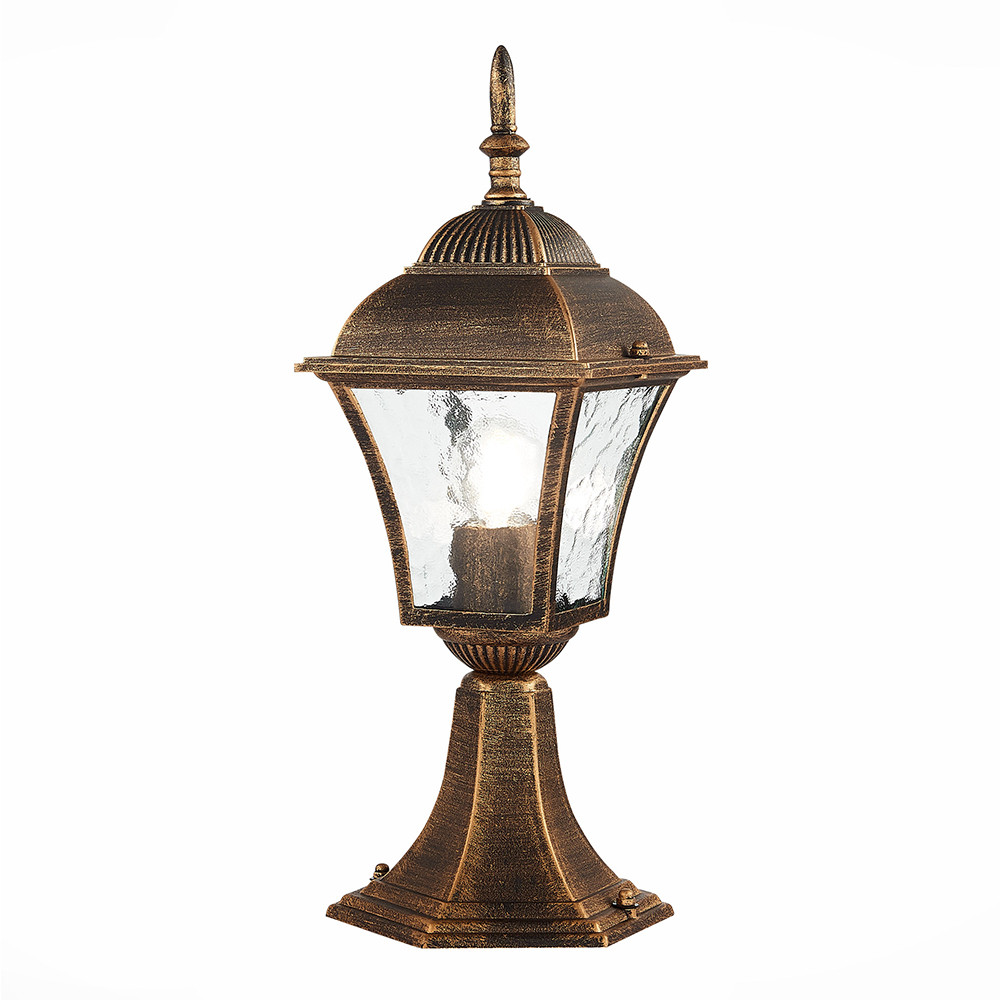 Светильник уличный ST Luce Domenico SL082.205.01 наземный E27 1х60W бронза бронза прозрачный