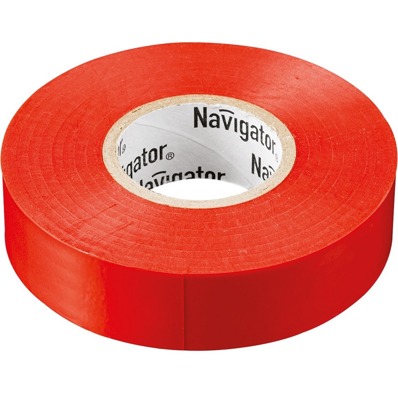 Изолента ПВХ Navigator 15 мм красная NIT-B15-20/R