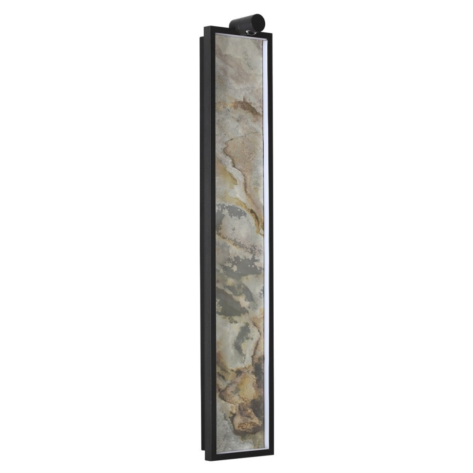 Светильник настенный Odeon Light Stoflake L-Vision ODL24 5078/35WL Led 35W 3000K черный/серо-бежевый