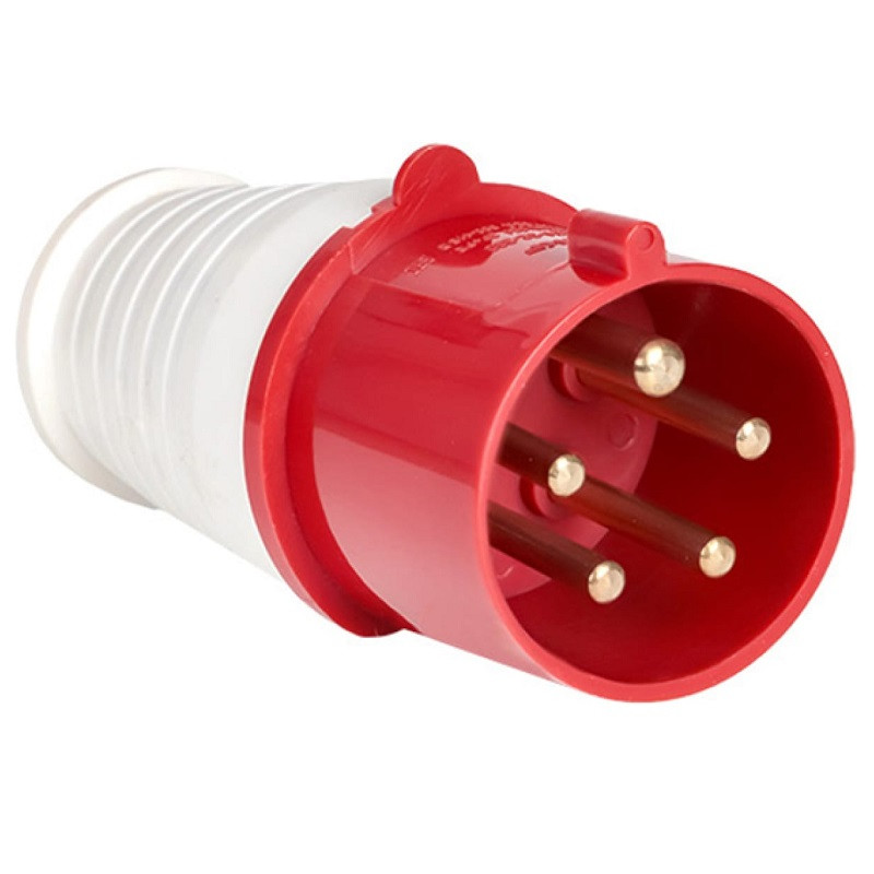 Вилка переносная EKF ps-015-16-380 015 16 А IP 44 красная