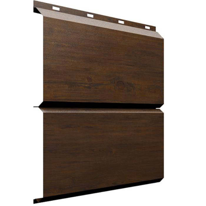 Сайдинг Grand Line Экобрус Print Elite Chestnut Wood резка 0,45 мм