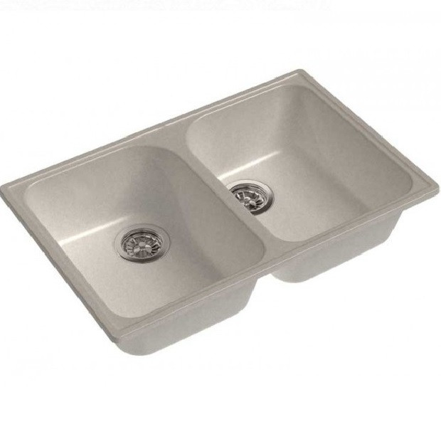 Мойка кухонная GranFest Quarz GF-Z15 74х48х18 см белая
