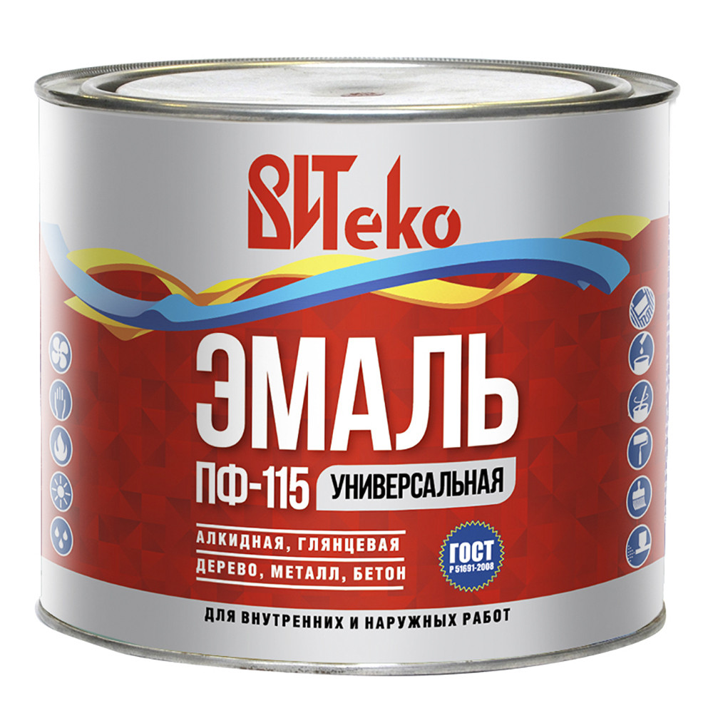 Витеко Эмаль ПФ-115 салатная 0,8 кг
