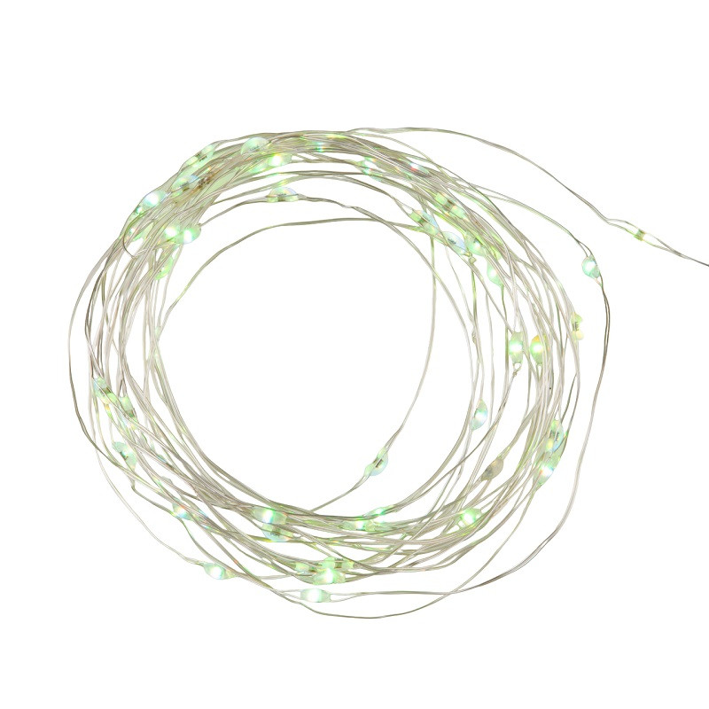 Гирлянда светодиодная Uniel Dew ULD-S0500-050/DTB/3AA/RC UL-00007248 RGB 5 м