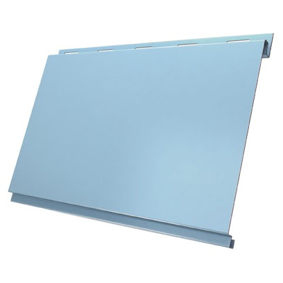 Сайдинг Grand Line Optima Вертикаль Satin 0,5 мм Ral 5024 резка