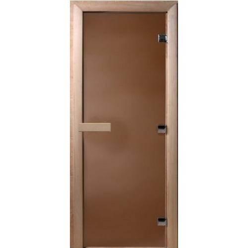 Дверь для сауны стеклянная Doorwood DW00020 бронза матовая 600х1900 мм