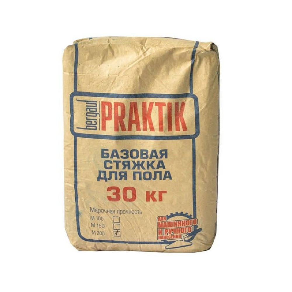 Стяжка для пола Bergauf Praktik М 200 базовая, 30 кг