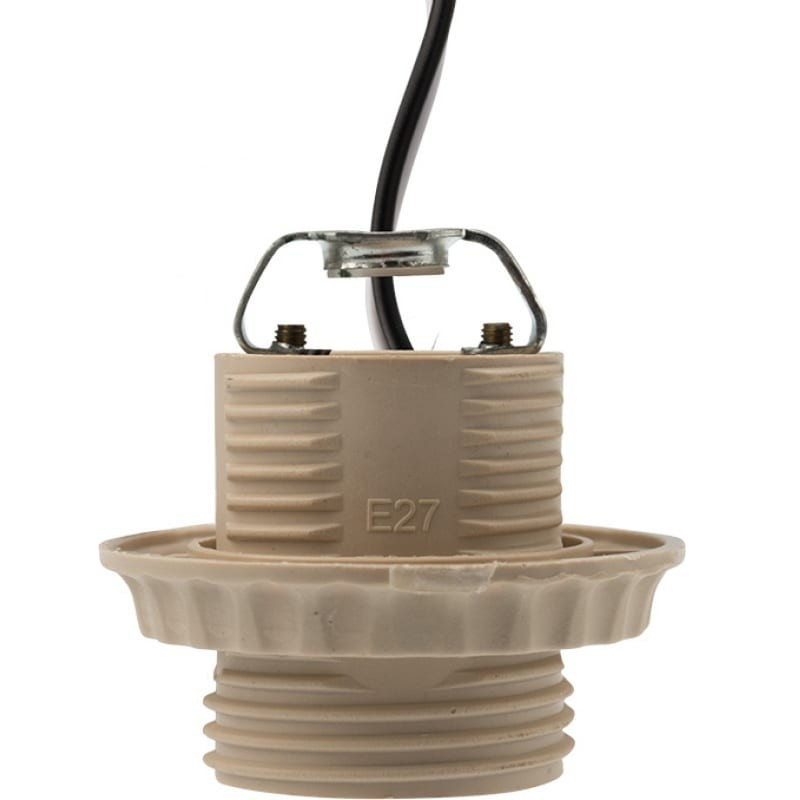 Патрон пластиковый E27 с проводом Rexant 11-8875 белый