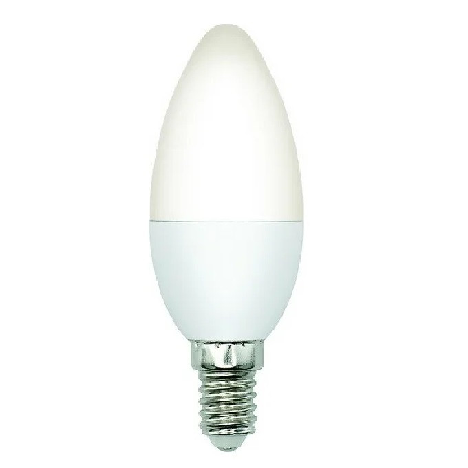 Лампа светодиодная Volpe LED-C37-5W/4000K/E14/FR/SLS свеча Е14 5Вт 4000K