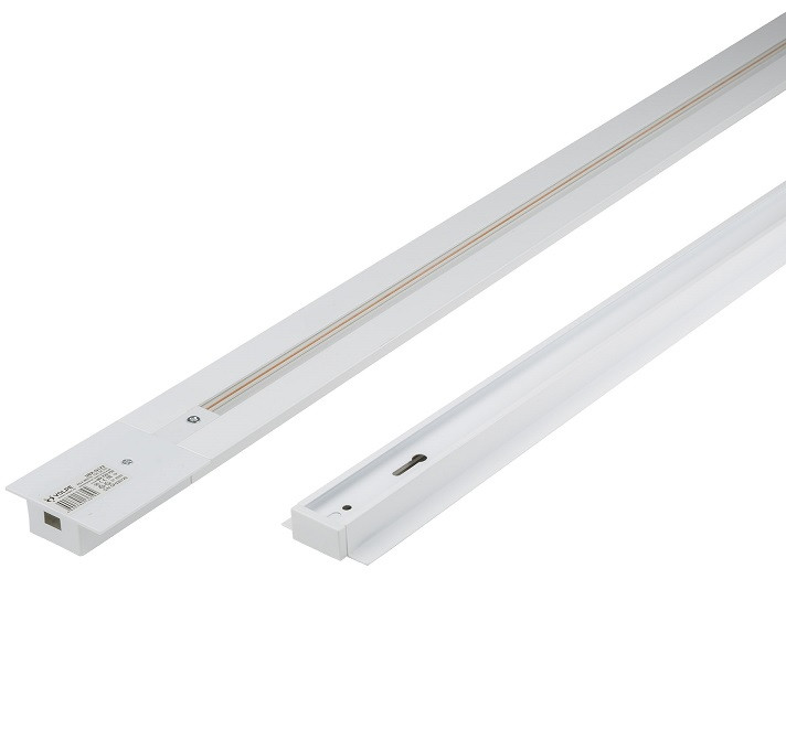 Шинопровод осветительный однофазный Volpe UBX-Q123 UL-00007376 RS2 White 100 1 м с заглушкой и вводом питания