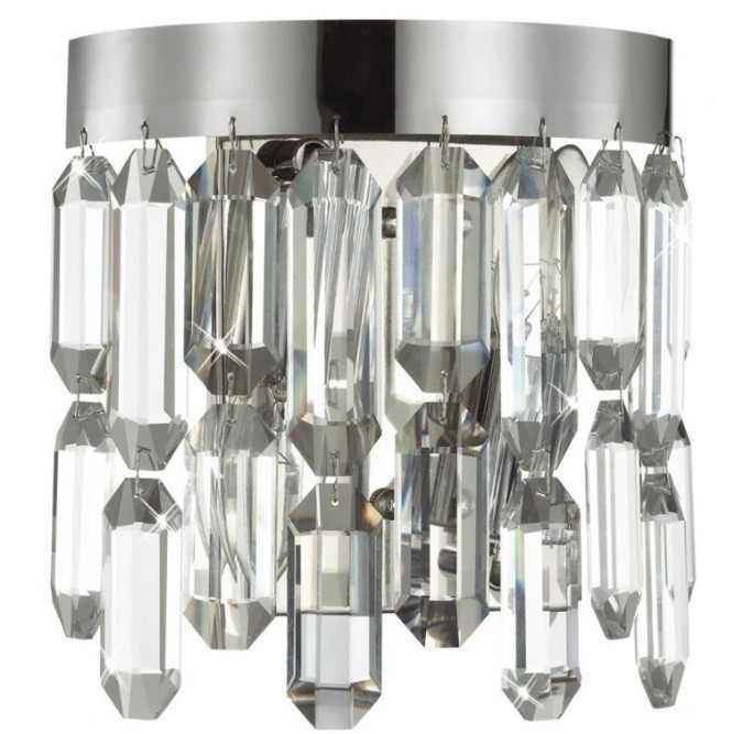 Бра Odeon Light Dakisa Hall ODL22 543 4985/2W E14 2x40W хром