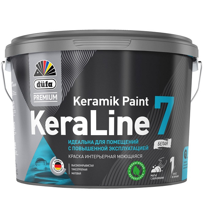 Краска акриловая Dufa Premium Keraline 7 матовая база 1 0,9 л