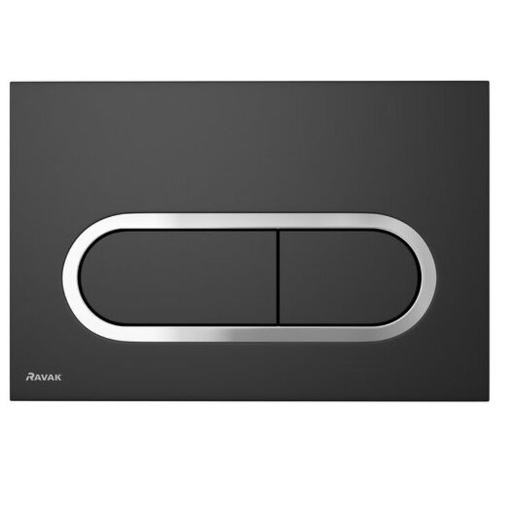 Клавиша смыва Ravak Chrome X01797 черная