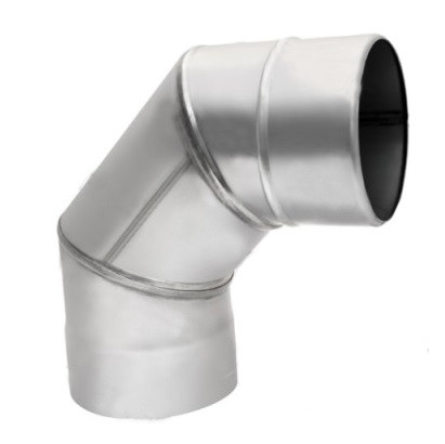 Колено для дымохода нержавеющая сталь Eco Flue 0,5 мм D115 мм угол 90 градусов