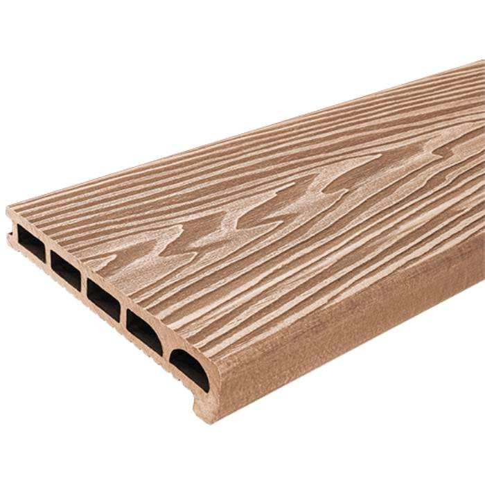 Ступень ДПК Deckorator 3D Премиум орех 25х170 мм
