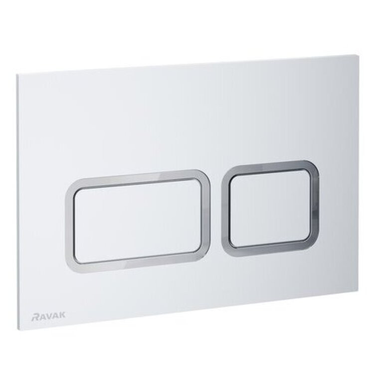 Клавиша смыва Ravak Twin Flat X01739 сатин