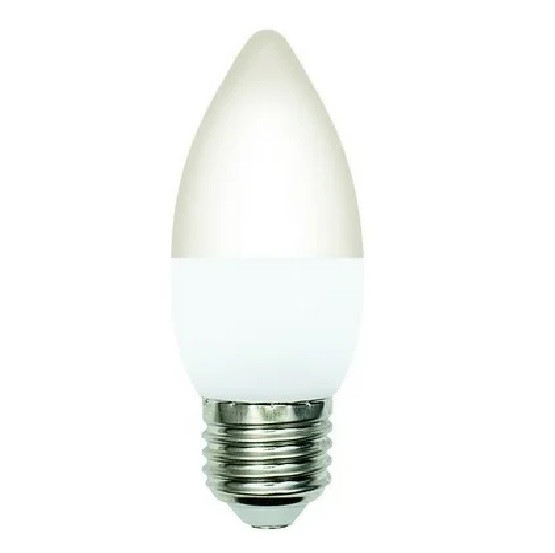 Лампа светодиодная Volpe LED-C37-6W/3000K/E27/FR/SLS свеча Е27 6Вт 3000K