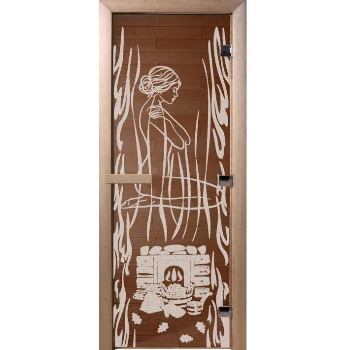 Дверь для сауны стеклянная Doorwood DW01494 Волшебный пар бронза 700х1900 мм