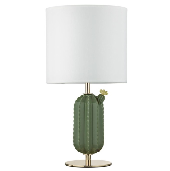 Лампа настольная Odeon Light Cactus Modern ODL_EX24 41 5425/1T E27 1x60W золотой/зеленый/белый