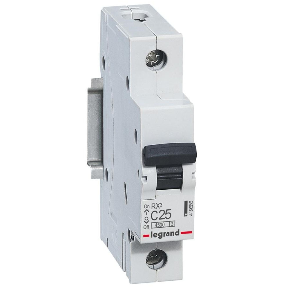 Автоматический выключатель Legrand RX3 419666 1P C 25A 4,5 кА