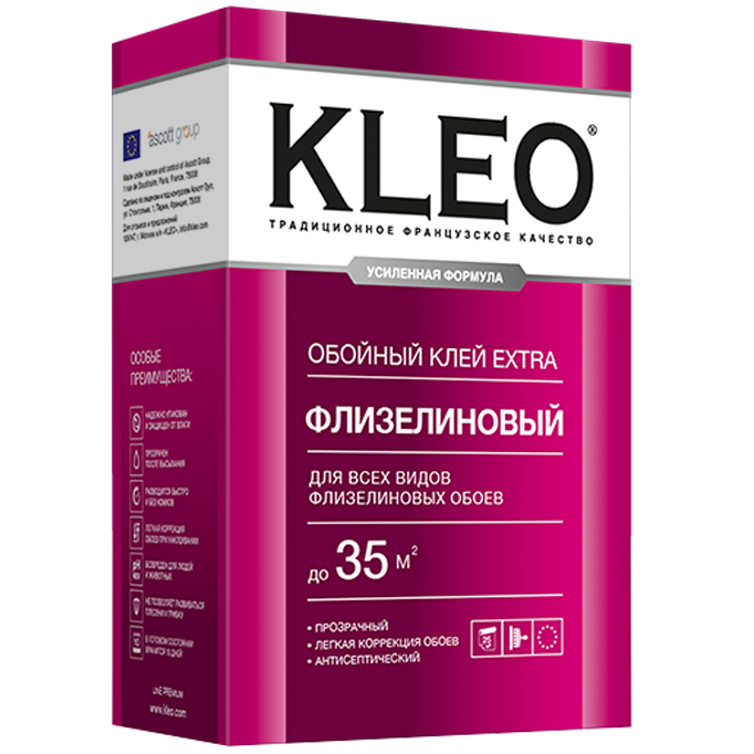 Клей обойный Кleo Extra для флизелиновых обоев 240 г